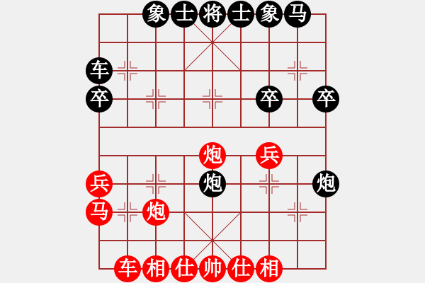 象棋棋譜圖片：【百日筑基第28局】實戰(zhàn)短局精彩殺勢：荊州·潘海清（先勝）黃石市·阮石澤（2019年11月28日） - 步數(shù)：30 