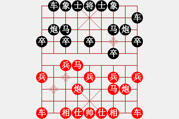 象棋棋谱图片：海军李仲裁(7级)-负-刘念凌(5段) - 步数：10 