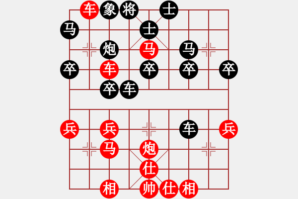 象棋棋譜圖片：車８進(jìn)６　炮打中卒 - 步數(shù)：20 