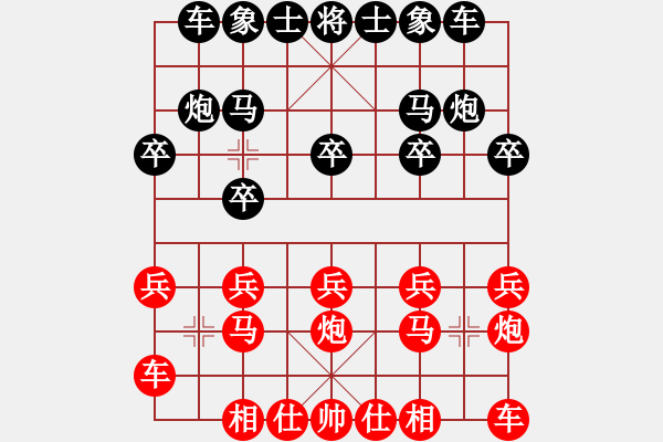 象棋棋譜圖片：王葉[紅] -VS- 婉兒[黑] - 步數(shù)：10 