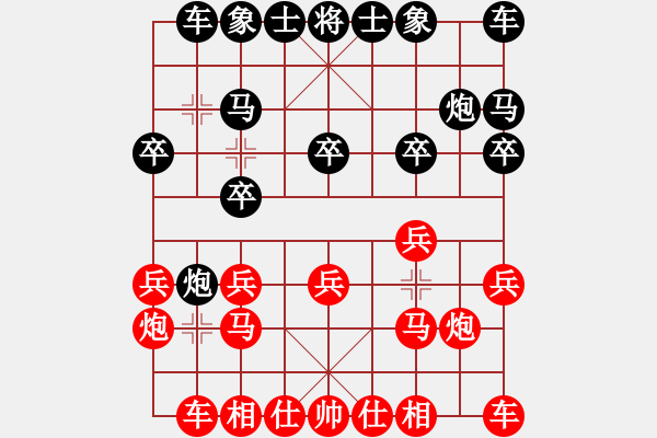 象棋棋譜圖片：xhzlw(9星)-和-倚天七代(9星) - 步數(shù)：10 