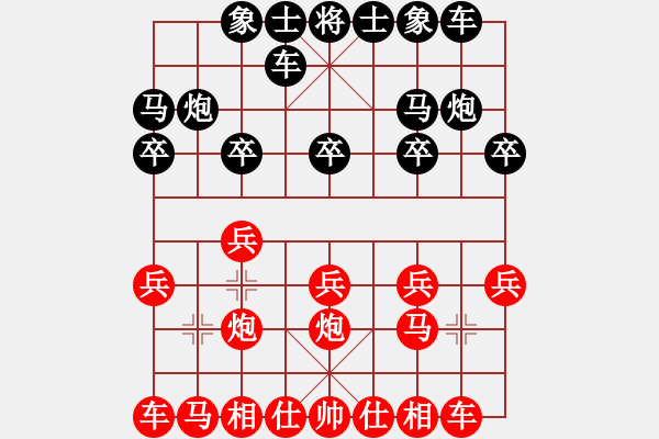 象棋棋譜圖片：劉忠建先手和李文忠 - 步數(shù)：10 