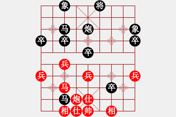 象棋棋譜圖片：《學(xué)習(xí)大師后手》56列炮左馬盤河破五七炮進七兵邊馬右車過河 - 步數(shù)：40 