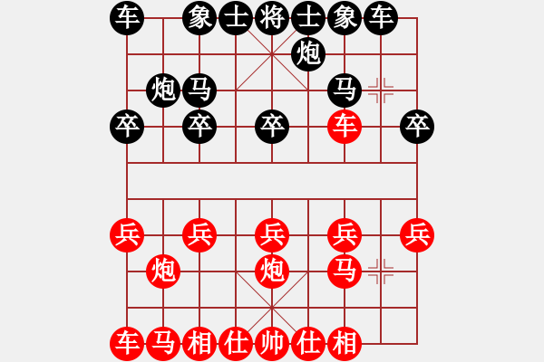 象棋棋譜圖片：清江蓑笠翁紅負(fù)葬心【中炮過河車對反宮馬】 - 步數(shù)：10 