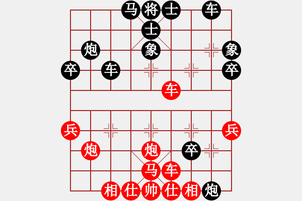 象棋棋譜圖片：煙臺(tái)好啊(5段)-和-包包包(6段) - 步數(shù)：40 