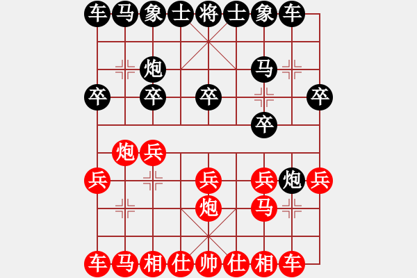 象棋棋譜圖片：梁輝遠 先和 萬春林 - 步數(shù)：10 