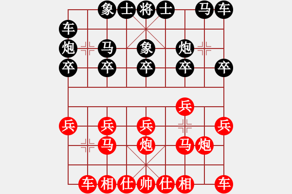 象棋棋譜圖片：滎陽 張福安 勝 商丘 王全躍 - 步數(shù)：10 