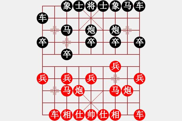 象棋棋谱图片：ESCOFFIER  先负 ARTO       - 步数：10 