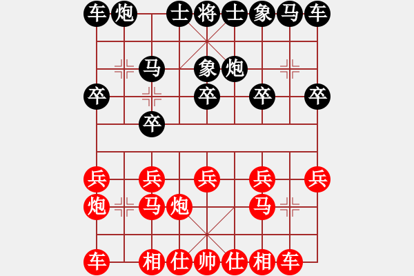 象棋棋譜圖片：葬心紅勝瘋非煙【過(guò)宮炮局】 - 步數(shù)：10 