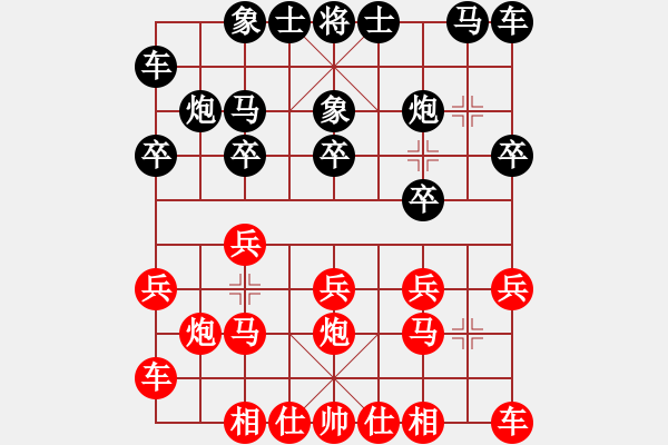 象棋棋譜圖片：廣州濱江棋藝社 高鐘琴 和 佛山 蔡佑廣 - 步數(shù)：10 