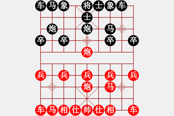 象棋棋譜圖片：橫才俊儒[292832991] -VS- 子羽[727771554] - 步數(shù)：10 