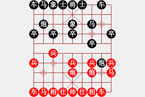 象棋棋谱图片：第一轮6台 苏州柳天先和浙江吉星海 - 步数：10 