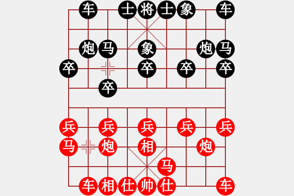 象棋棋譜圖片：杭州環(huán)境集團(tuán) 郭鳳達(dá) 和 浙江民泰銀行 趙鑫鑫 - 步數(shù)：10 