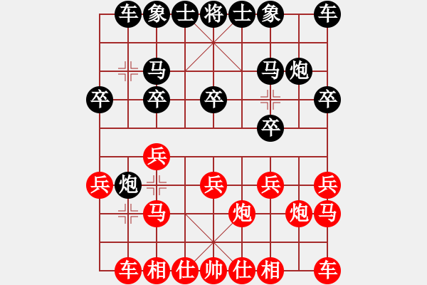 象棋棋譜圖片：子彈6-1先勝野狼7-1 - 步數(shù)：10 