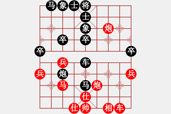 象棋棋譜圖片：子彈6-1先勝野狼7-1 - 步數(shù)：40 