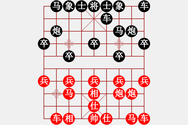 象棋棋譜圖片：紅勝_中國象棋-雷電模擬器_BUGCHESS_AVX2_87步_20240128053803689.xqf - 步數：10 