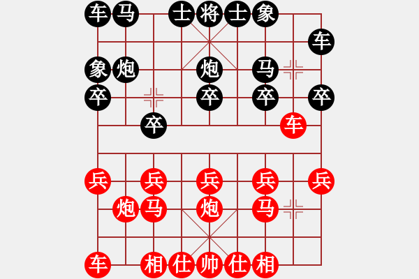 象棋棋譜圖片：︶ㄣmanners[50104345] -VS- 小新[27019124] - 步數(shù)：10 