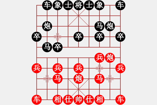 象棋棋谱图片：谢业枧 先和 张申宏 - 步数：10 