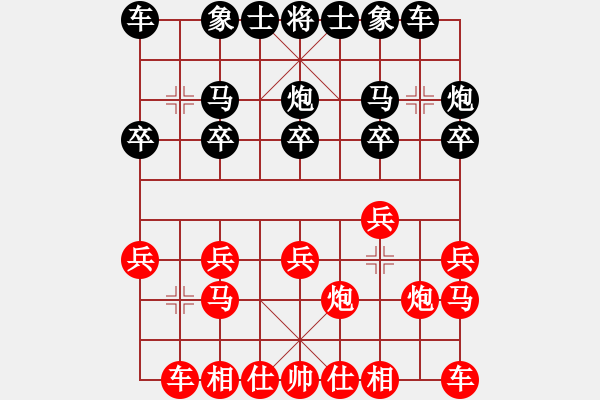 象棋棋譜圖片：- 佳佳象棋 - 行成于思哦(風(fēng)魔) vs 神舟一號(hào)(地煞) 紅 方 被 困 斃 > - 步數(shù)：10 