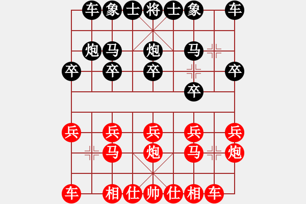 象棋棋譜圖片：靜水聽歌[-] -VS- 魔法學(xué)徒[290569317] - 步數(shù)：10 