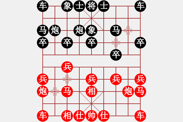 象棋棋譜圖片：希特勒秘書(shū)(3星)-負(fù)-哥哥你錯(cuò)了(2星) - 步數(shù)：10 