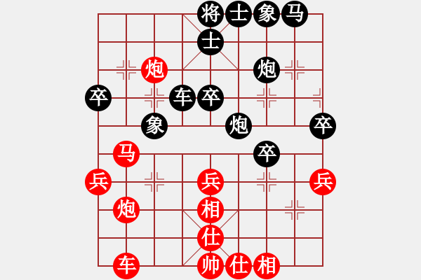 象棋棋譜圖片：青島老海(3段) 勝 普蘭店老慕(9級) - 步數(shù)：40 