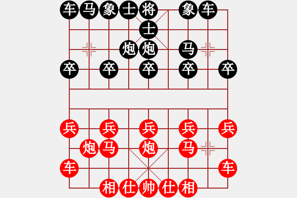 象棋棋譜圖片：20141118 1503 雄牯佬[1101418843]-行者-拿破侖[3703905] - 步數(shù)：10 