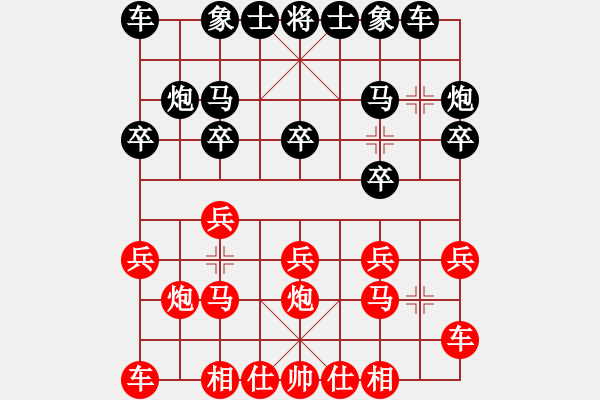 象棋棋譜圖片：喀什臭棋 和 分紅比例符合技術(shù)開(kāi) - 步數(shù)：10 