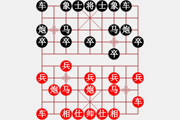 象棋棋譜圖片：中局王[1420223465]-VS- 棋心閣攝影aiq[1174584671]紅先勝 - 步數(shù)：10 