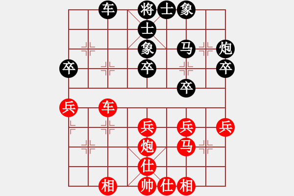 象棋棋谱图片：谢卓淼 先和 黄海林 - 步数：36 