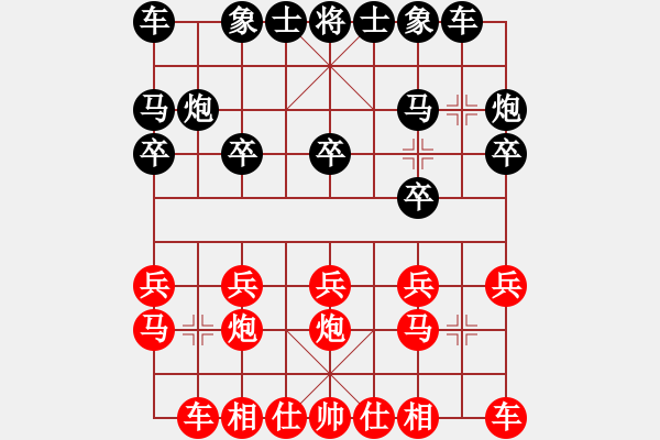 象棋棋譜圖片：象棋愛好者 VS 云棋士 - 步數(shù)：10 