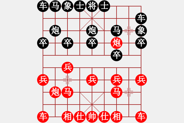 象棋棋譜圖片：從心開始[紅] -VS- 初見 [黑] - 步數(shù)：10 