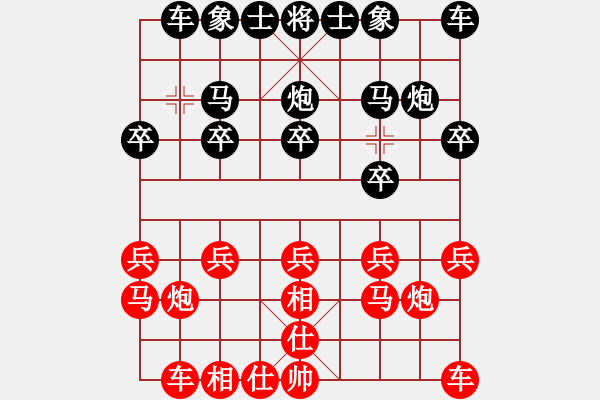 象棋棋譜圖片：錦州老楊頭(7段)-勝-棋魂冰凌(8段) - 步數(shù)：10 