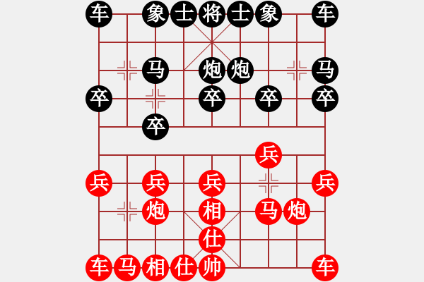 象棋棋譜圖片：無(wú)情傷(日帥)-勝-寸雨(9段) - 步數(shù)：10 