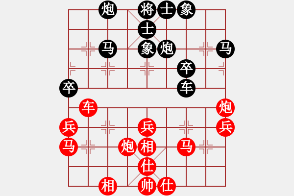 象棋棋譜圖片：2006年迪瀾杯弈天聯(lián)賽第七輪：天羽讀(5r)-和-梁山關勝(9段) - 步數(shù)：36 