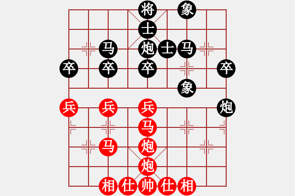 象棋棋譜圖片：鈍刀慢劍斬(7段)-負(fù)-雙十二(8段) - 步數(shù)：40 