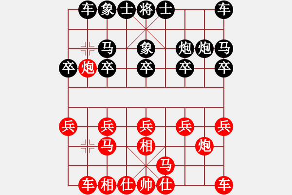 象棋棋譜圖片：炮兵[892533007] -VS- 君子劍[2356803169] - 步數(shù)：10 