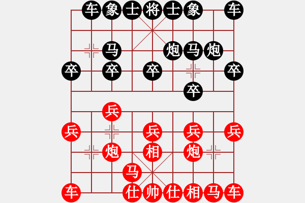 象棋棋譜圖片：2018.9.2.18櫻前街后勝3飛相局對左炮過宮.pgn - 步數(shù)：10 