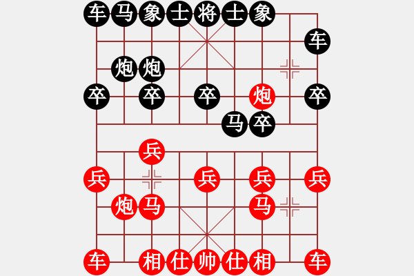 象棋棋譜圖片：耶和華(2段)-負-虎姐(5段) - 步數：10 