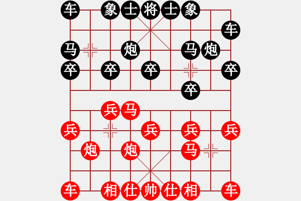 象棋棋譜圖片：寶雞隊(duì)邊小強(qiáng)先負(fù)銅川隊(duì)孫琪 - 步數(shù)：10 