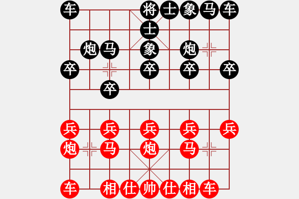 象棋棋譜圖片：渢№飄零[紅] -VS- 醉棋渡河[黑] - 步數(shù)：10 