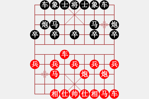 象棋棋譜圖片：wdn806[紅先負(fù)] -VS- 池中清水[黑] 過宮炮對進(jìn)左馬 - 步數(shù)：10 