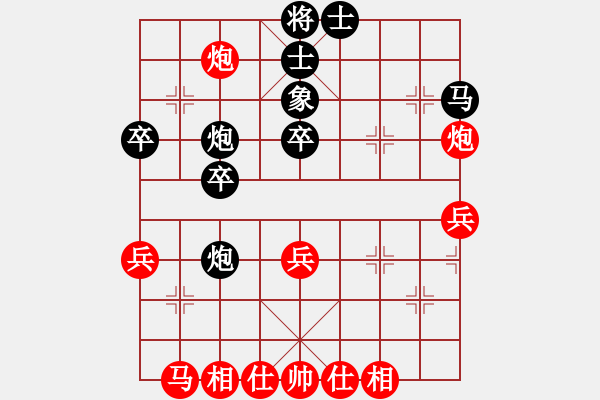 象棋棋譜圖片：bbop(8段)-和-千山大圣(8段) - 步數(shù)：40 