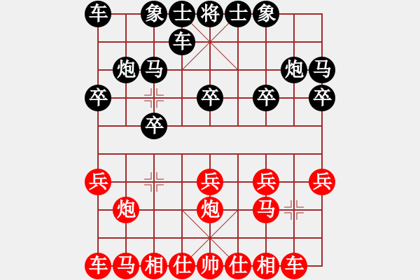 象棋棋谱图片：林叔叔(1段)-负-车三儿(1段) - 步数：10 