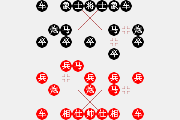 象棋棋譜圖片：棋友-魚(yú)鳥(niǎo)[575644877] -VS- 由零開(kāi)始[1738609745] - 步數(shù)：10 