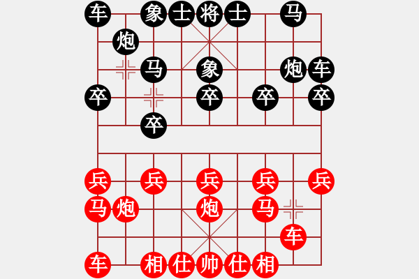 象棋棋譜圖片：葉水簾枝[65638590] -VS- 騎士[1012679075] - 步數：10 