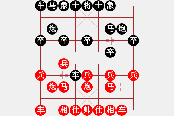 象棋棋譜圖片：bbboy002[紅] -VS- ≯奮斗人生≮[黑] - 步數(shù)：10 