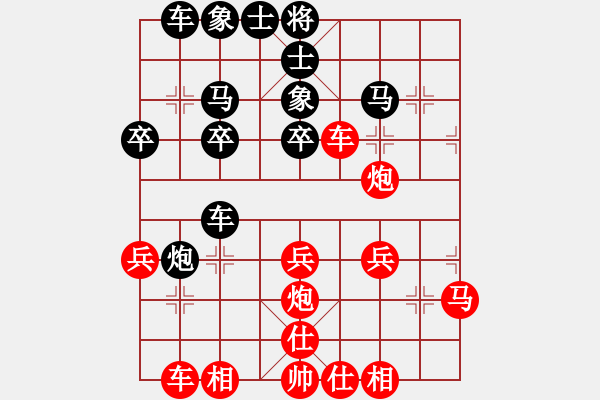 象棋棋譜圖片：分紅比例符合技術(shù)開 勝 為棋至尊 - 步數(shù)：30 