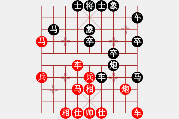 象棋棋譜圖片：苑朋順(日帥)-和-梁山魯智深(8段) - 步數(shù)：30 