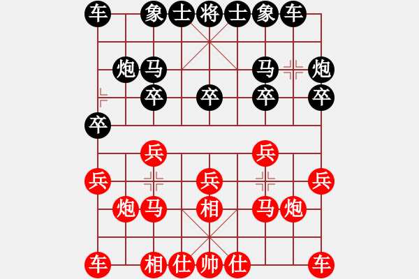 象棋棋譜圖片：材料專家北(3段)-和-原始奇才(1段) - 步數(shù)：10 